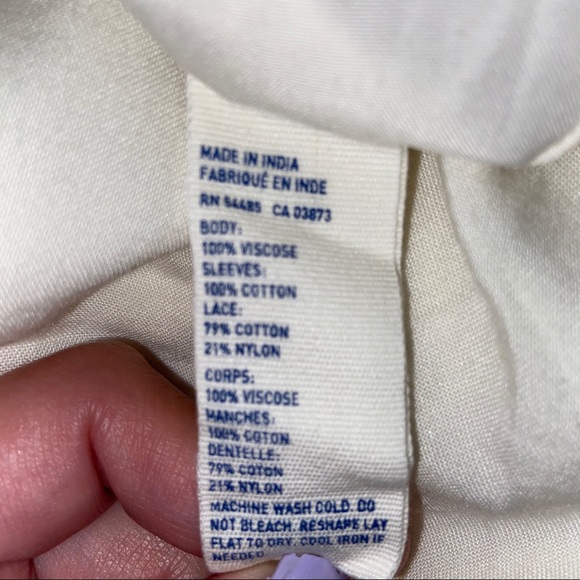 American Eagle Off White A-Line Short Dress - Picture 7 of 7